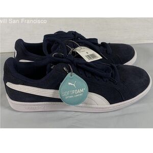 Puma Navy Smash Men’s Sneakers Size 8 NWT